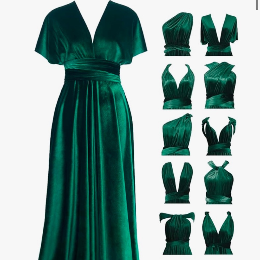 Emerald Green infinity dress